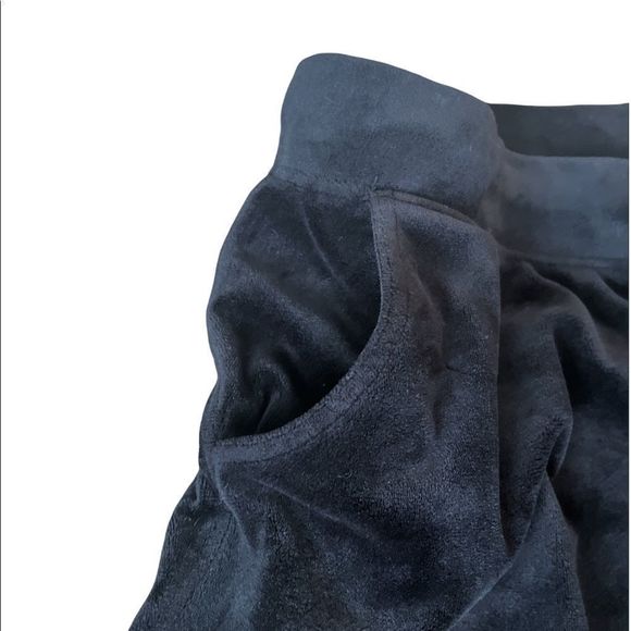 Gloria Vanderbilt Womens Large Black Velour Sweatpants - Picture 4 of 5